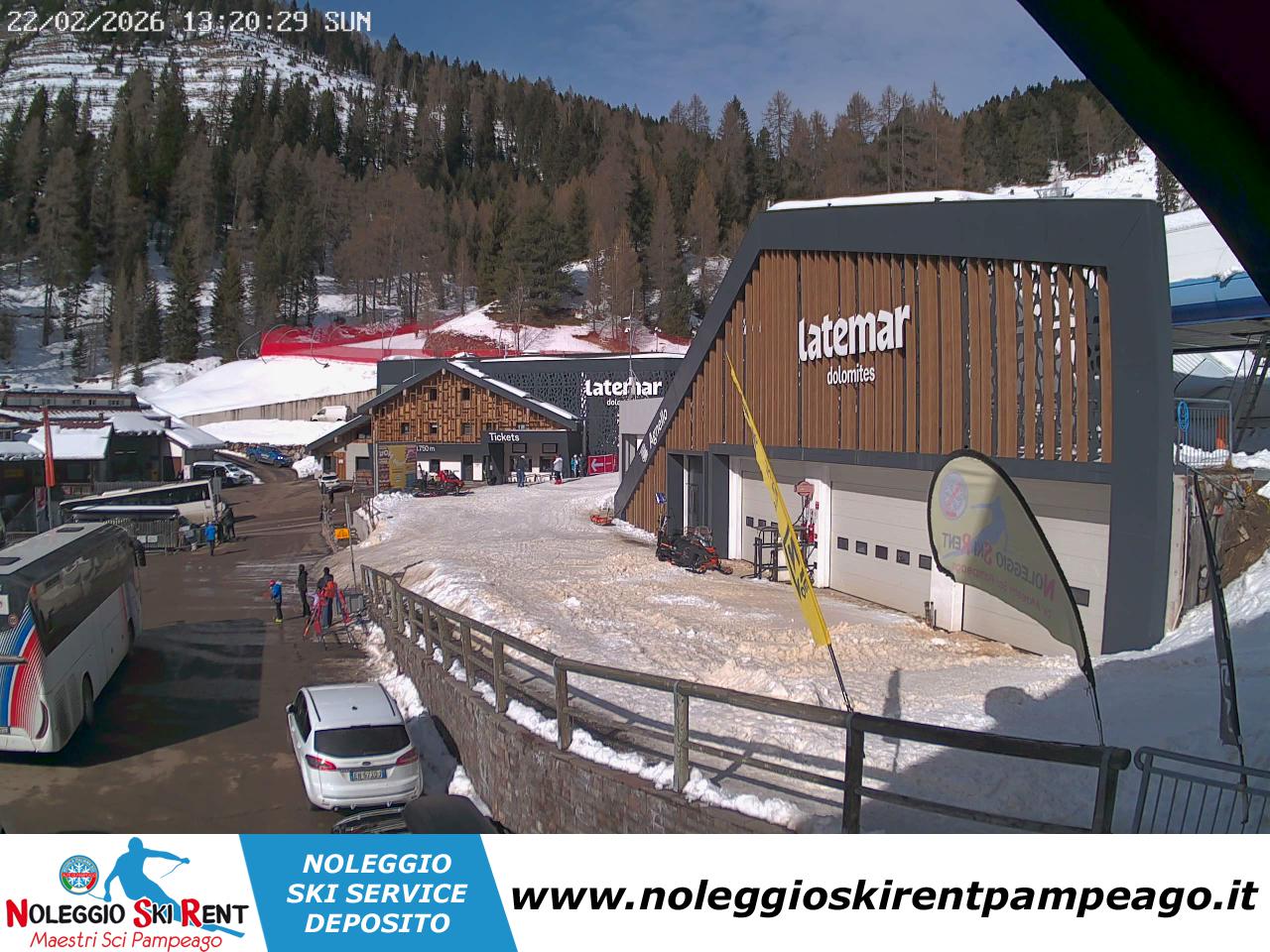 Pampeago Webcam - www.noleggioskirentpampeago.it